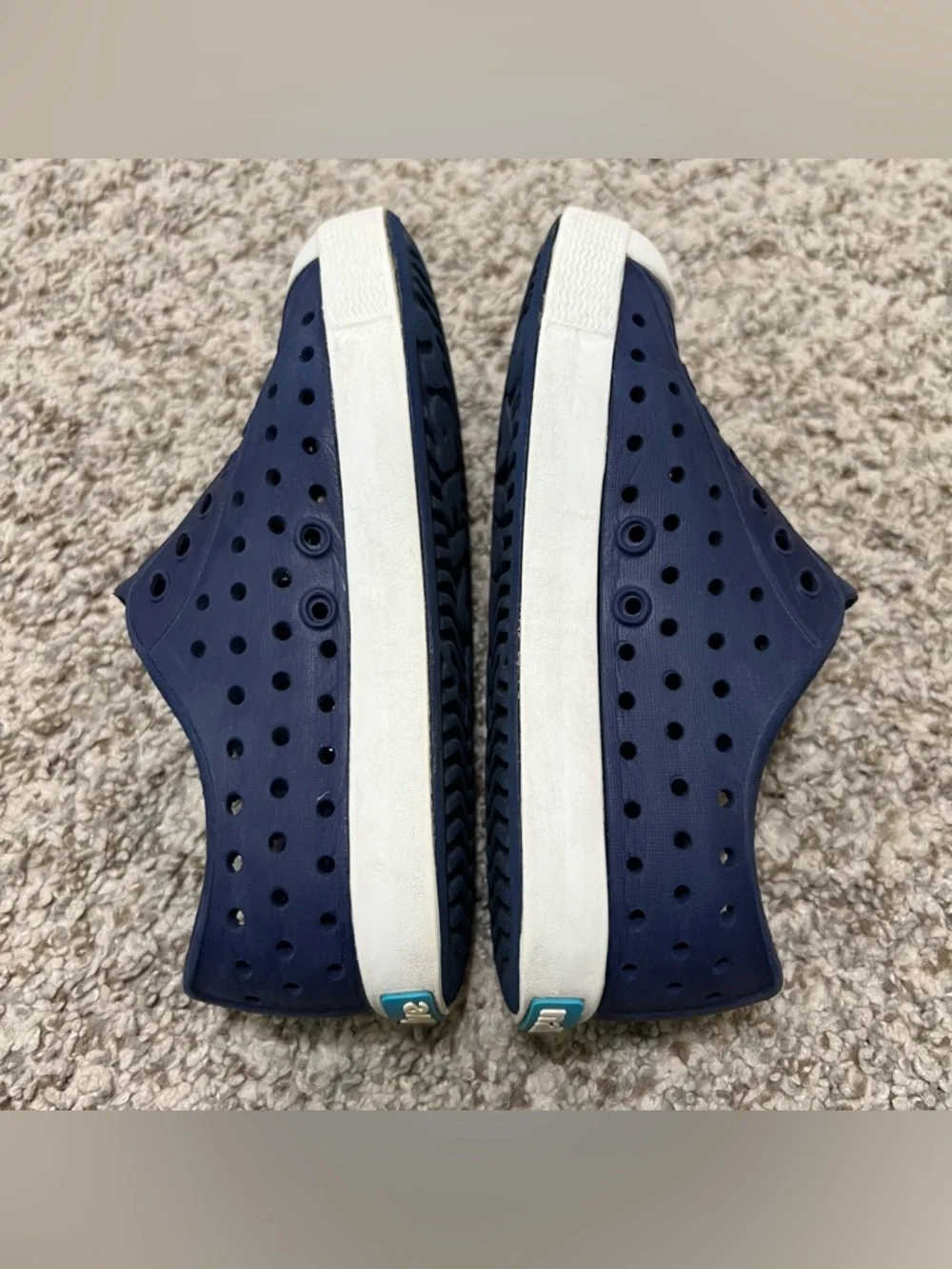 Native Kids Jefferson Slip-On Shoes in Navy and White Size C11 - Picture 6 of 8